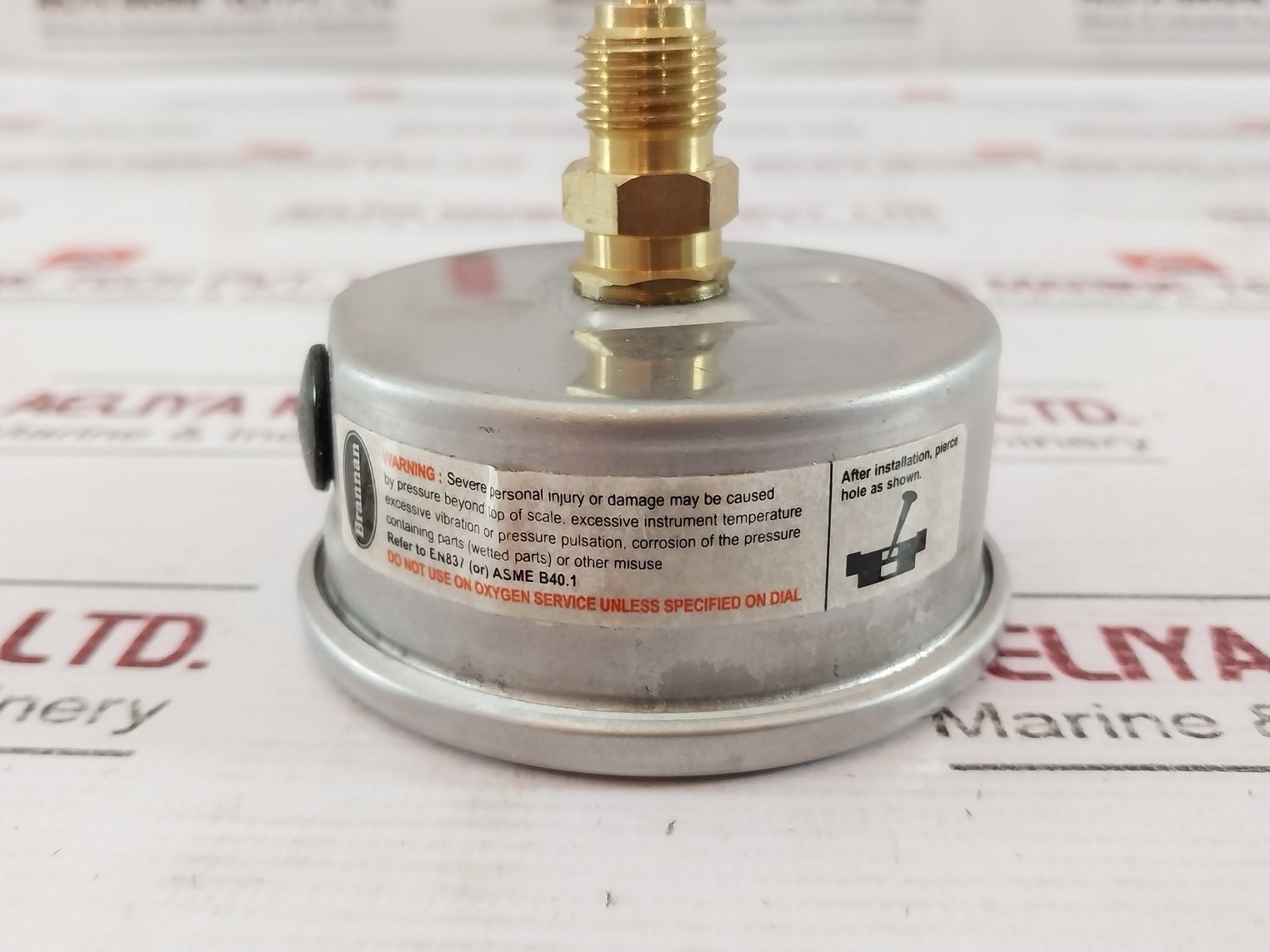 Brannan Cl 1.6 Pressure Gauge 0-40 Bar 0-500 Psi