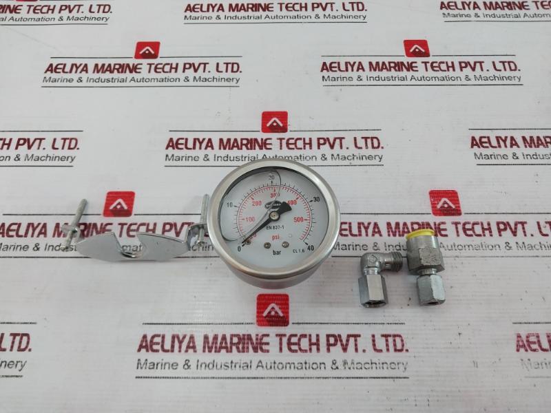 Brannan En 837-1 Pressure Gauge With Clamp 0 To 40 Bar 516050