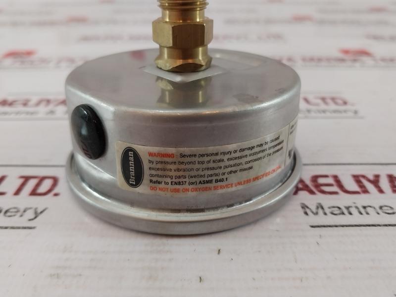 Brannan En 837-1 Pressure Gauge With Clamp 0 To 40 Bar 516050