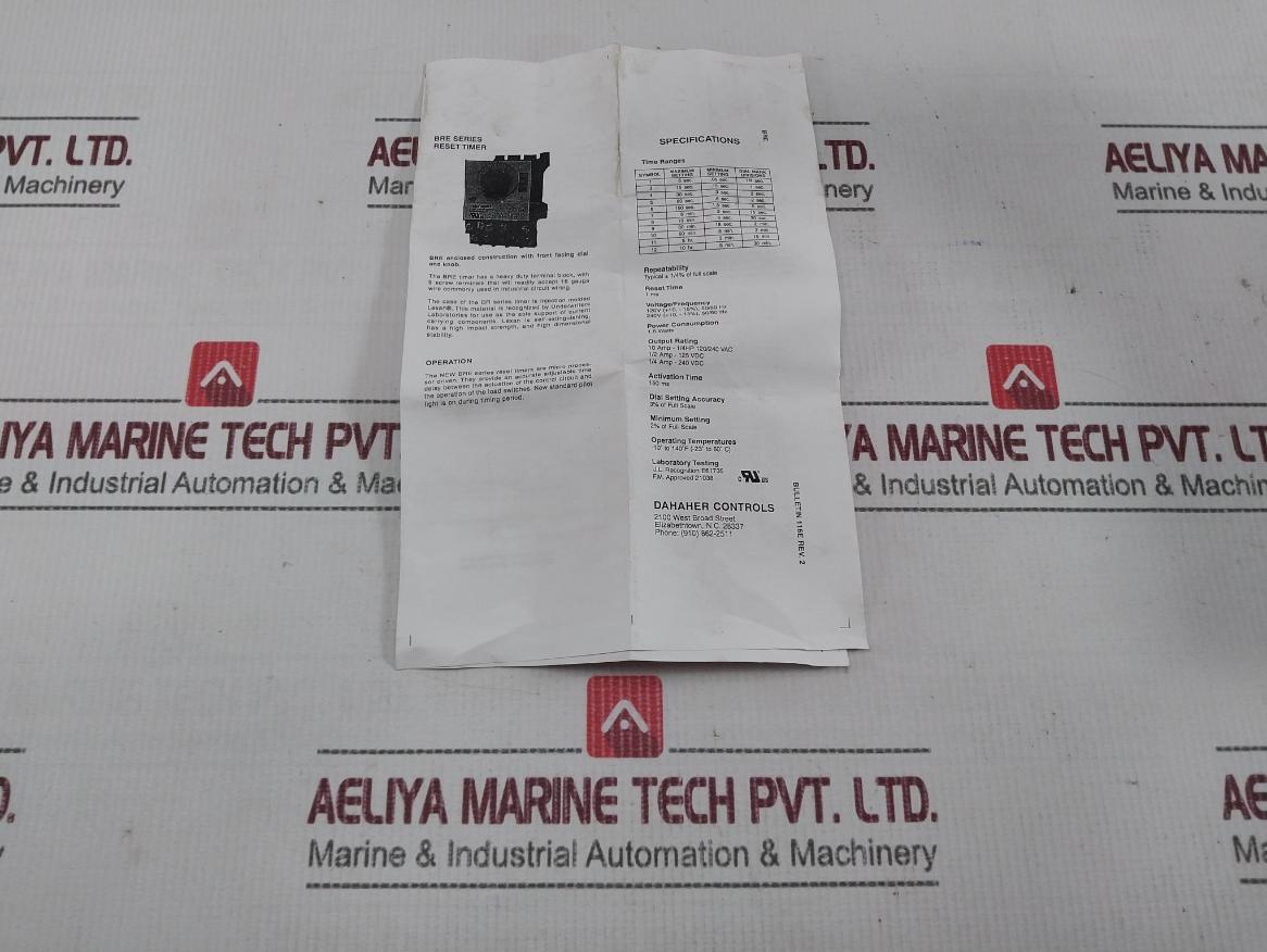 Bre8A6 Electronic Reset Timer 0-10 Min 04640506P