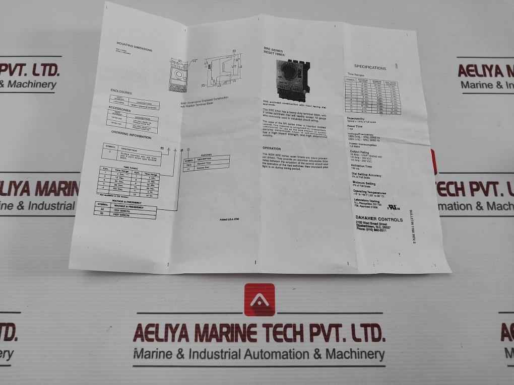 Bre8A6 Electronic Timer 04640506P 0-10M 120-240Vac