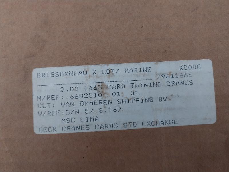 Brissonneau X Lotz Marine 79611665 Printed Circuit Board 6682510 01 01