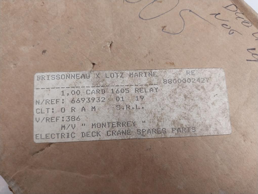 Brissonneau X Lotz Marine 8800002427 Automatic Control Card
