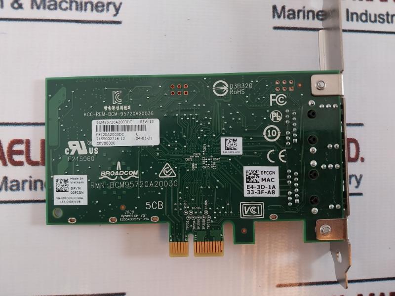 Broadcom Bcm95720A2003G Dual-port Network Card F5720A2003Dc 2155002716-12