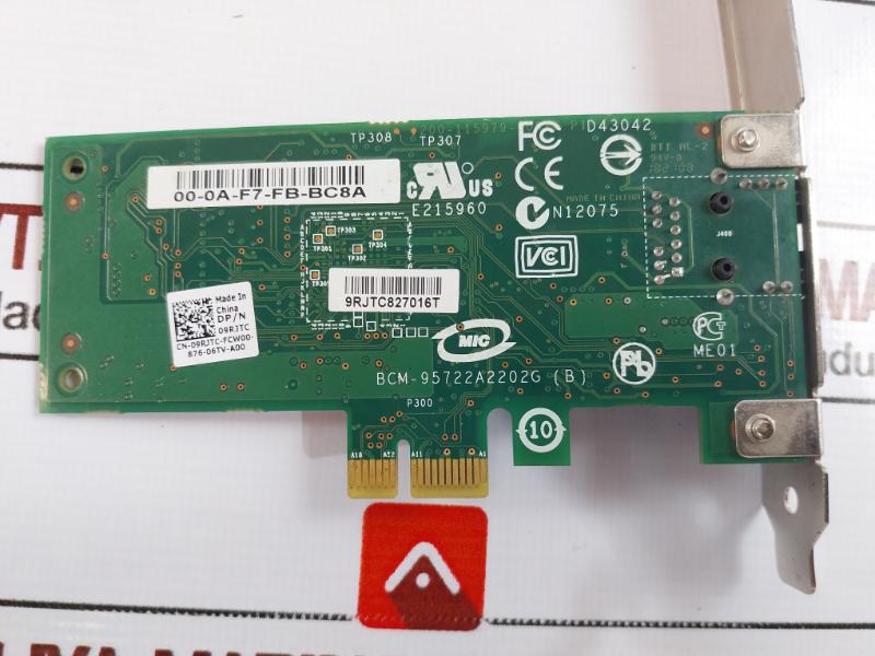 Broadcom Bcm95722A2202G Network Interface Card 9Rjtc827016T 09Rjtc