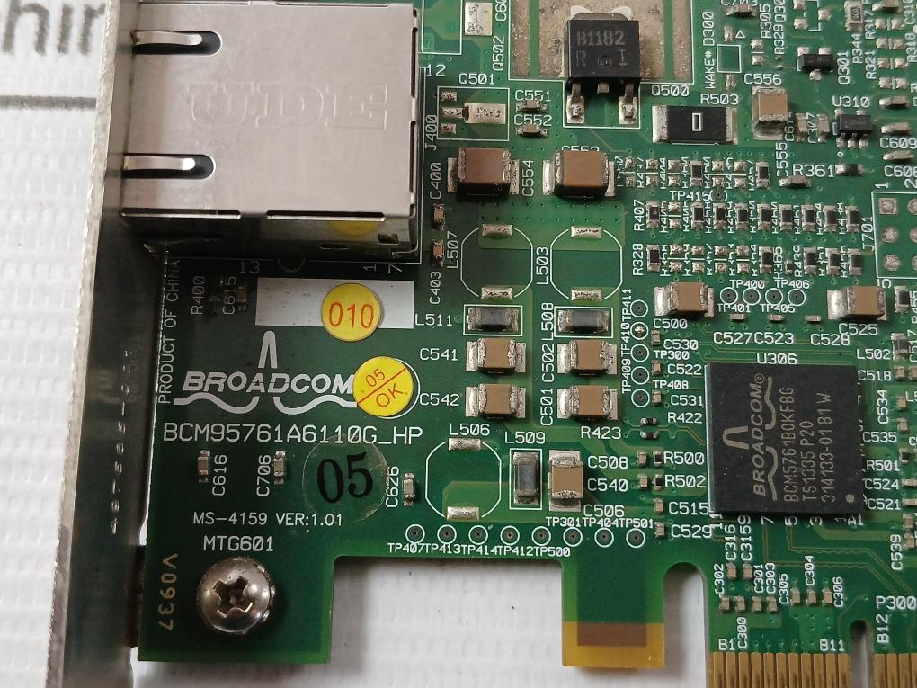 Broadcom Bcm95761A6110G_Hp Gbit Network Adapter Card Ms-4159