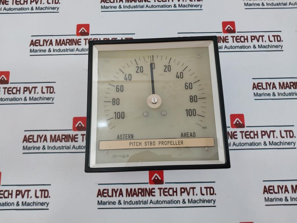 Brodrene Kongsgaarden Astern 100-0-100 Ahead Pitch Indicator, 24V, Ip56