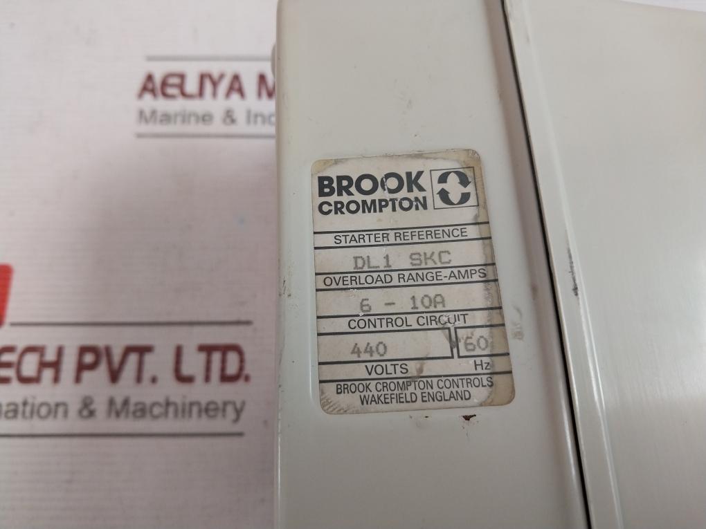 Brook Crompton Dl1 Skc Starter 6-10A 440 Volt 60Hz
