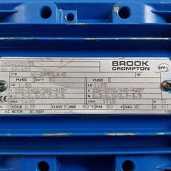 Brook Crompton Wu-da90lk-d Ac Servo Motor 50hz Ip55 Amb 40c
