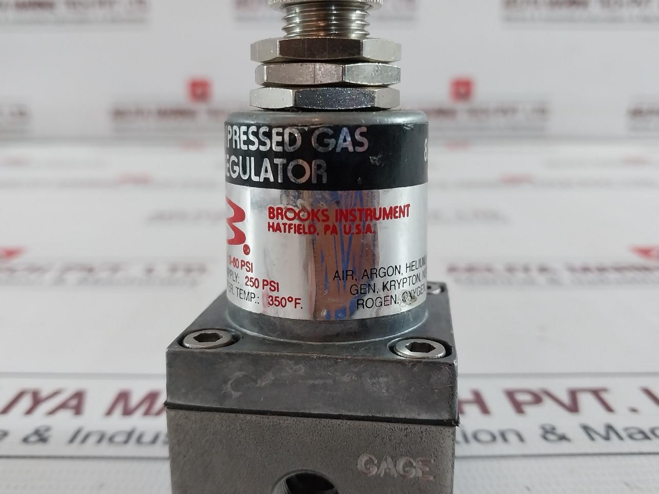 Brooks Instrument 8601D Compressed Gas Regulator 350˚F