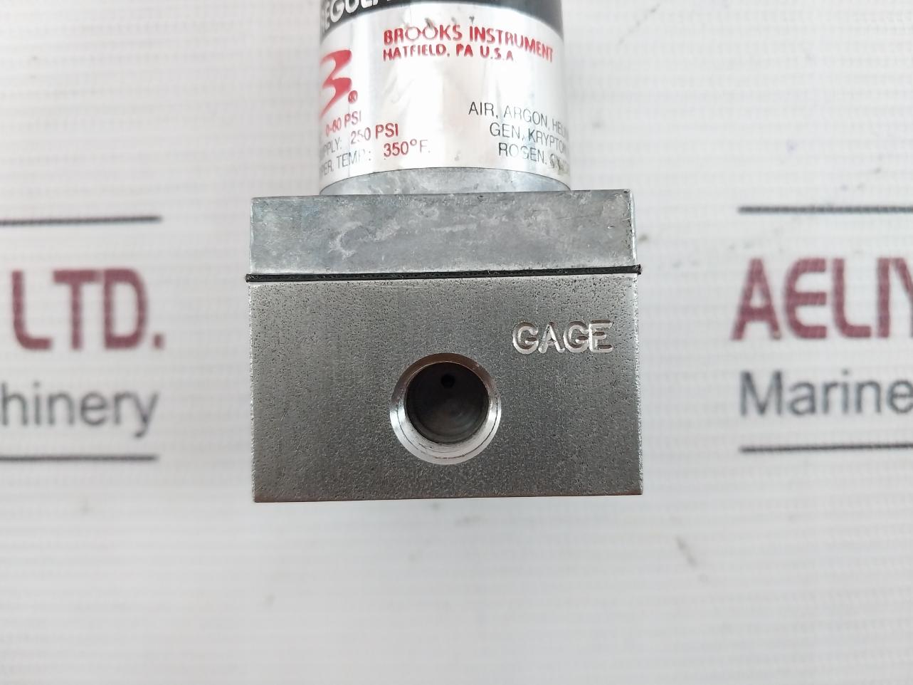 Brooks Instrument 8601D Compressed Gas Regulator 350˚F