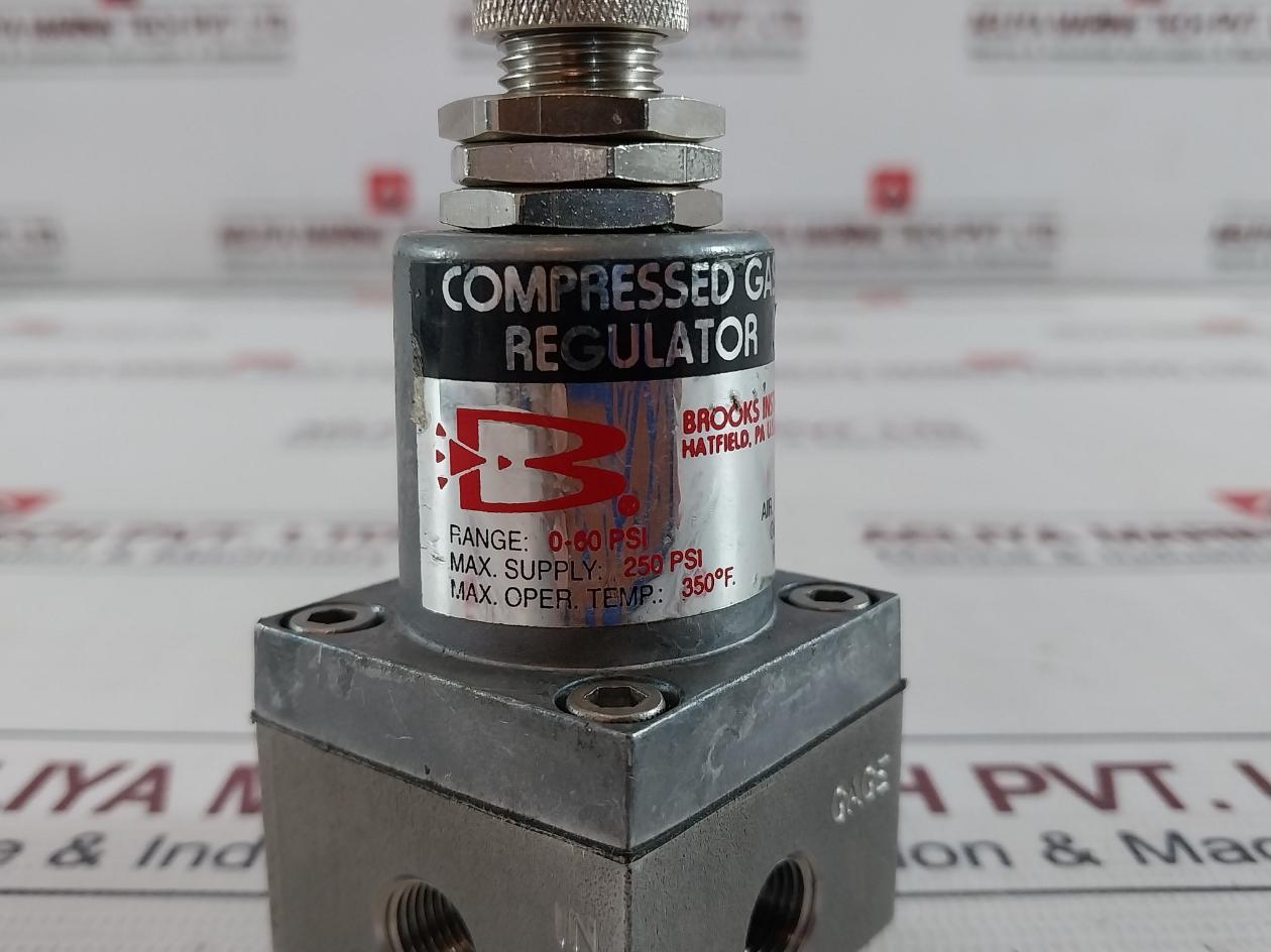 Brooks Instrument 8601D Compressed Gas Regulator 350˚F