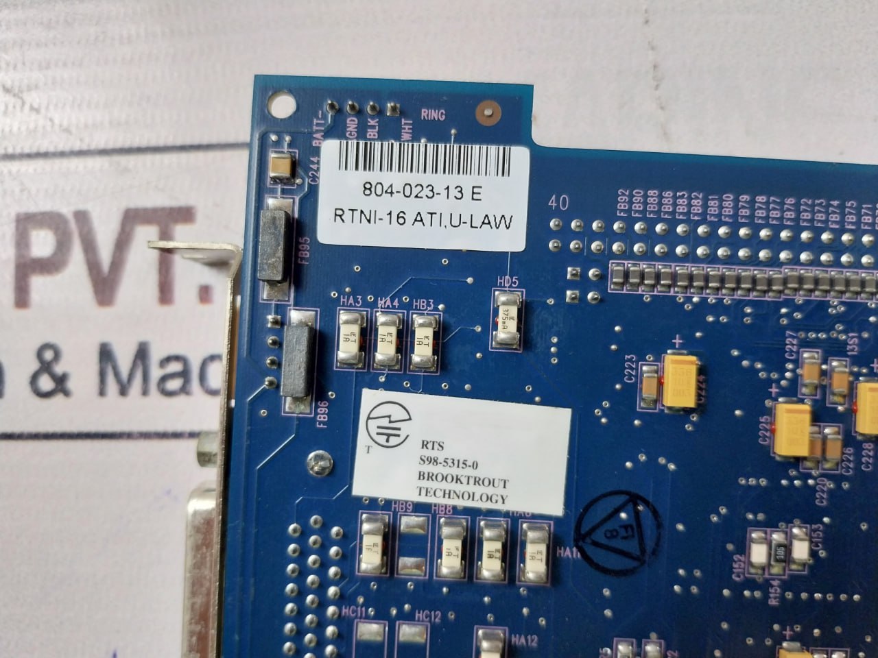 Brooktrout 40-08-023C Voice Interface Card E175821