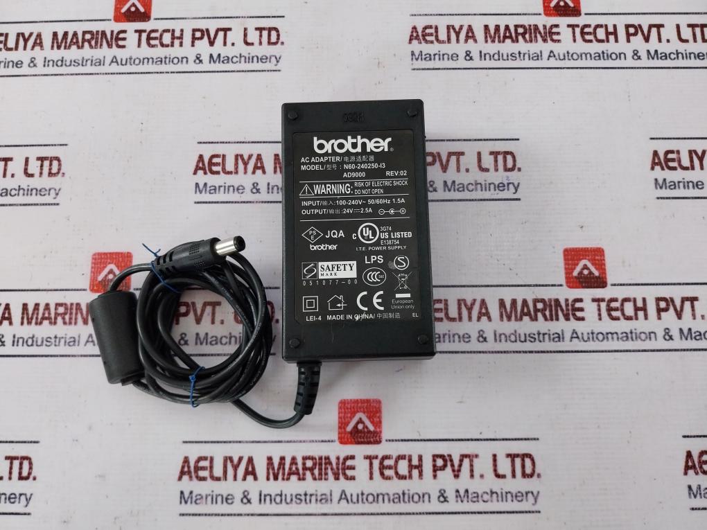 Brother N60-240250-i3 Ac Adapter 100-240v~50/60hz 1.5a