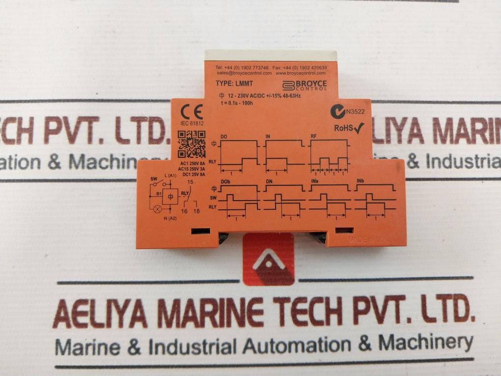 Broyce Control Lmmt Multi Function Time Delay Relay 12-230V 48-63Hz