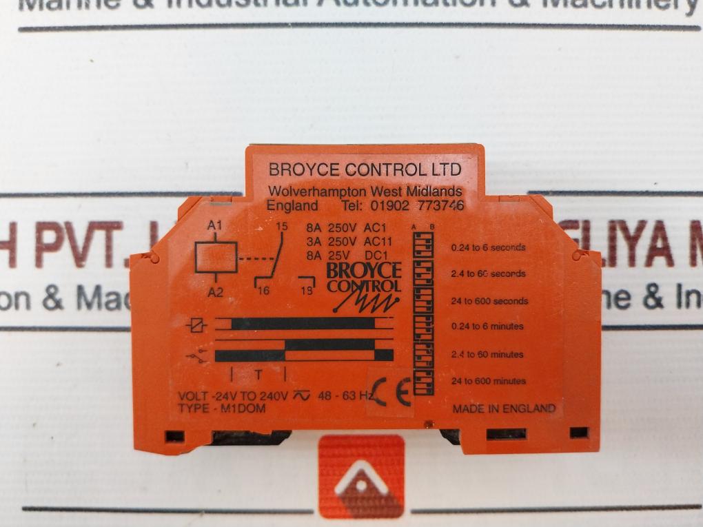 Broyce Control M1Dom Time Delay Relay 250V