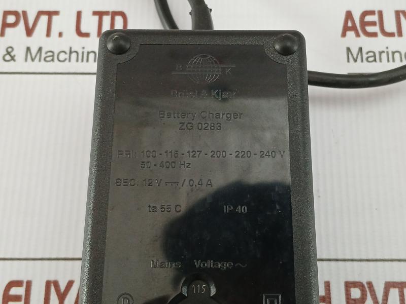 Bruel & Kjaer 12V 0.4A Battery Charger Zg 0283