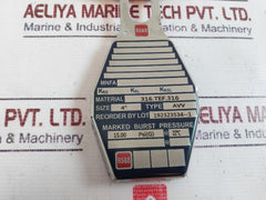 BS & B AVV 4" Rupture Disc 15.00 PSI(G) @ 22°C