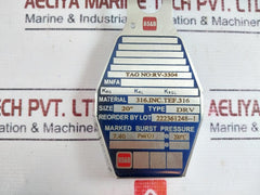 BS & B DRV 20" Rupture Disk 7.40 PSI(G) @ 200°C