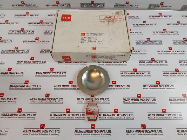 BS&B RLS Reverse Buckling Rupture Disk Size 4 Vacuum Resistant