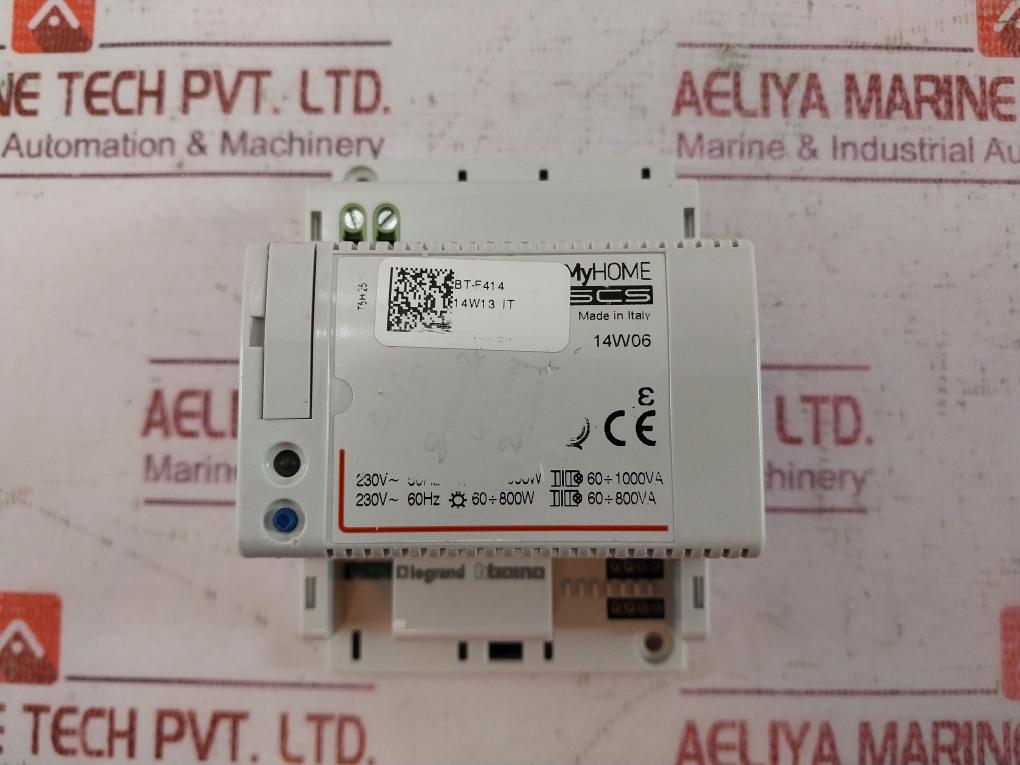Bticino Bt-f414 Scs My Home Din Dimmer Module T5H 250V 00229E20 14W06