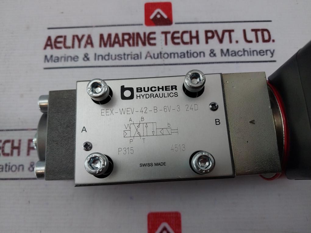 Bucher Hydraulics Eex-wev-42-b-6v-3 24d Spool Valve W/ Process Automation Valve