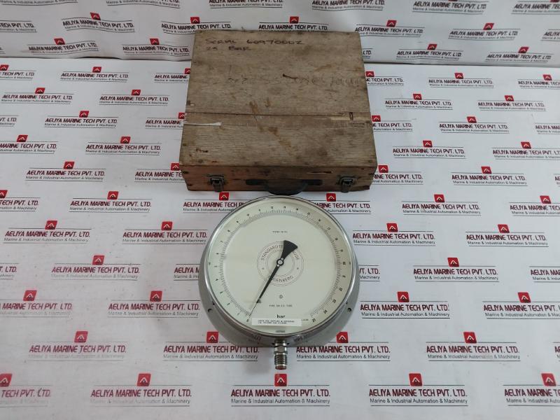 Budenberg 316 S.S. Tube Standard Test Pressure Gauge 0-25 Bar