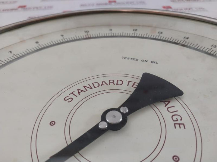 Budenberg 316 S.S. Tube Standard Test Pressure Gauge 0-25 Bar