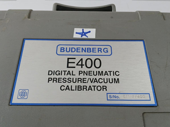 Budenberg E400 Digital Pneumatic Pressure Calibrator Kit 100 Kpa (Incomplete)