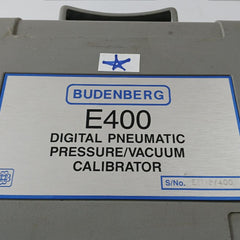 Budenberg E400 Digital Pneumatic Pressure Calibrator Kit 100 Kpa (Incomplete)