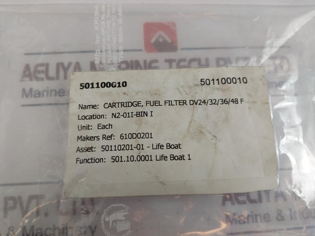 Bukh 610 D 0201 Fuel Filter Cartridge Dv24/32/36/48F