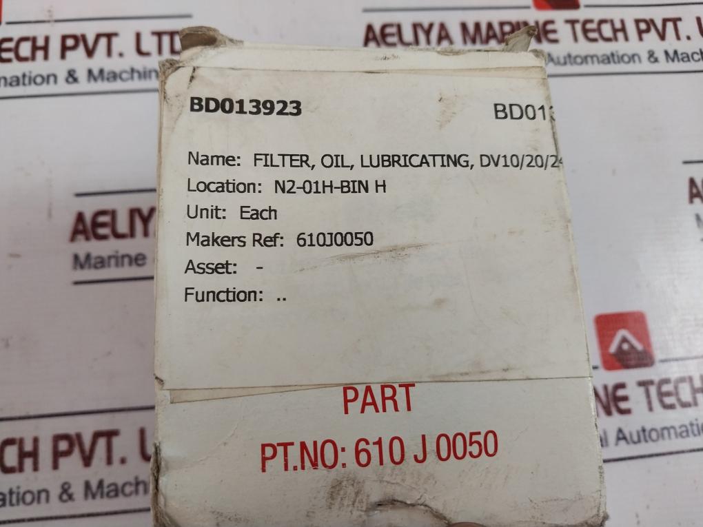 Bukh 610 J 0050 Oil Filter Lubricating Dv10/20/24