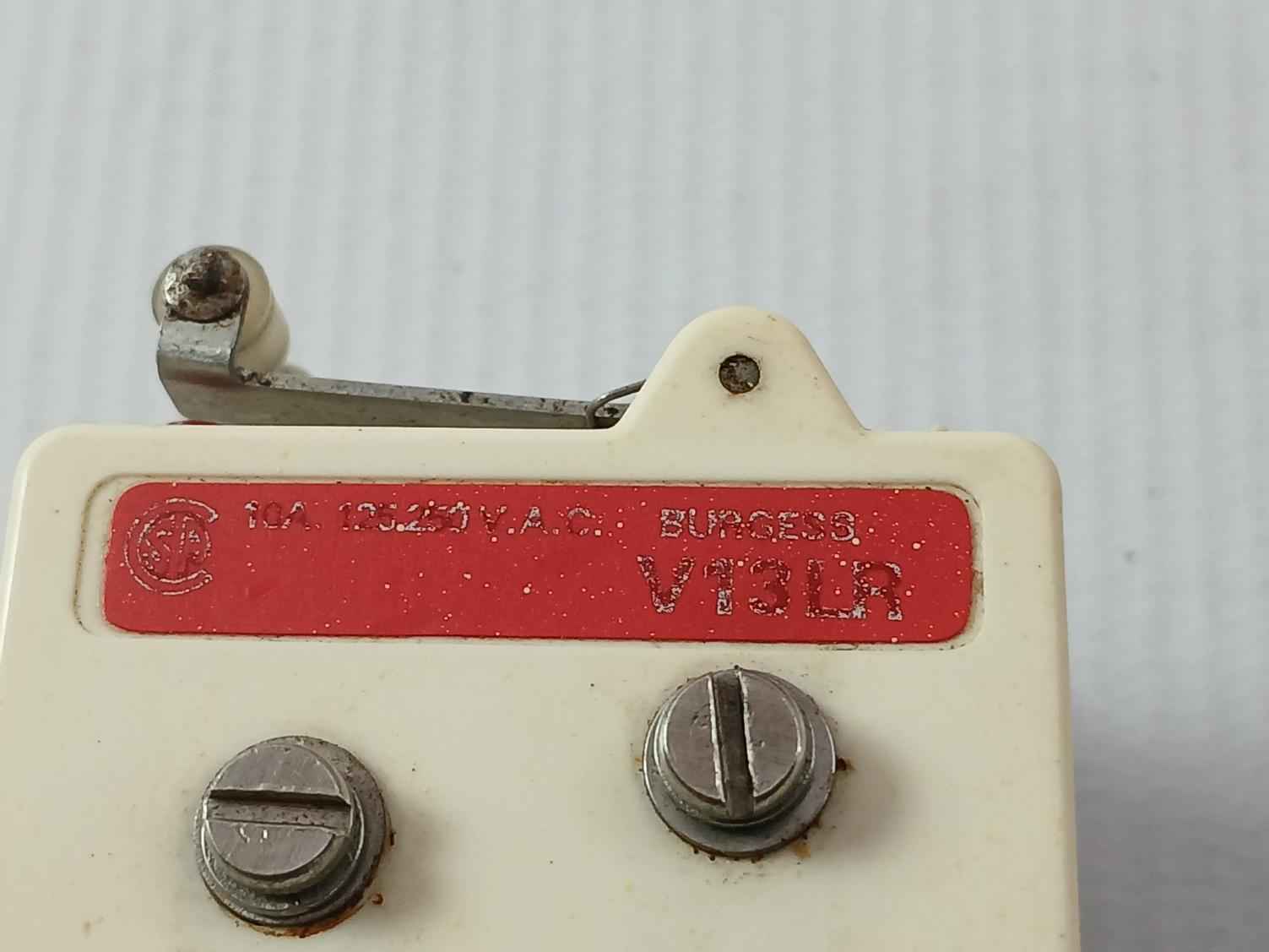 Burgess V13Lr Limit Switch 10A/250Vac