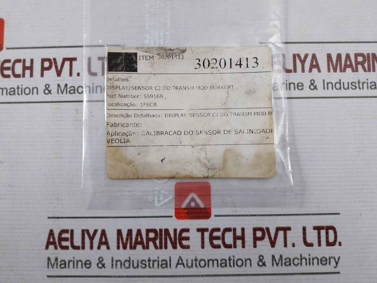 Burkert 00559168/8028 Display Sensor Module 559168 Salinity Calibration Ver 2 30201413