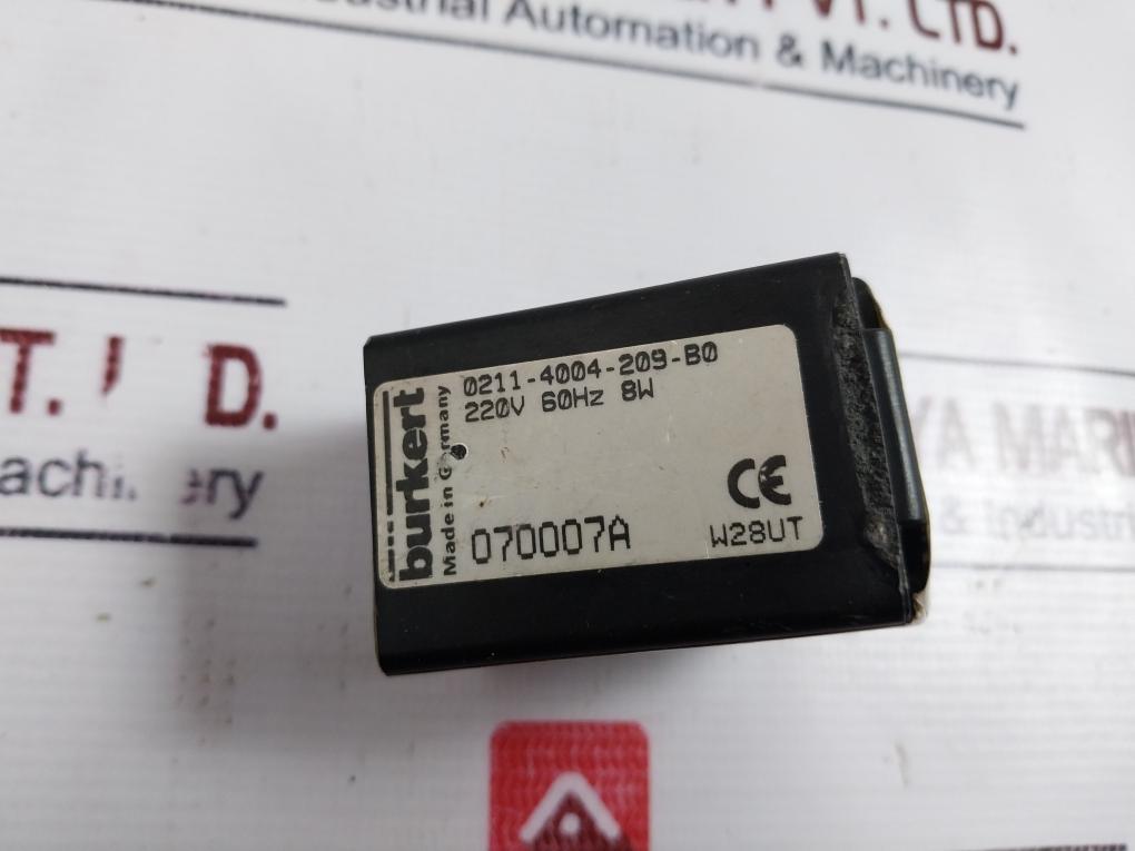 Burkert 0181 A 40.0 Epdm Ms Solenoid Valve Coil Only 0.2-12 Bar