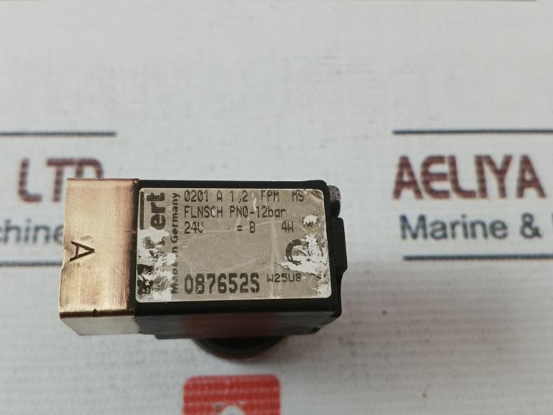 Burkert 0201 A 1,2 Fpm Ms Solenoid Valve 087652S 24V