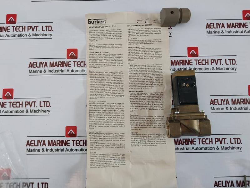 Burkert 0281 B 13,0 Nbr Ms Solenoid Valve 230v 50-60hz 8w 062958b