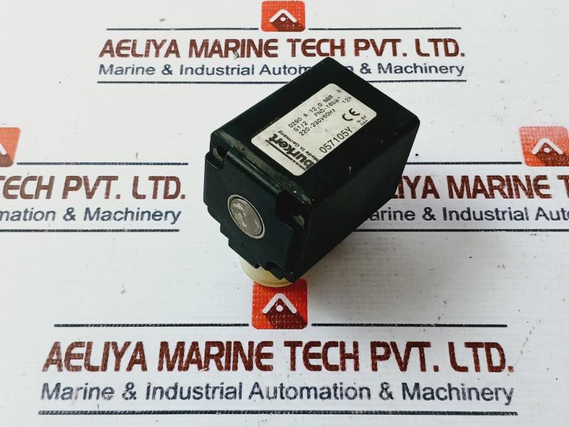 Burkert 0290 A 12,0 Nbr Ms/0290 A 12,0 Nbr M5 2 Way Solenoid Valve 22-230V 60Hz