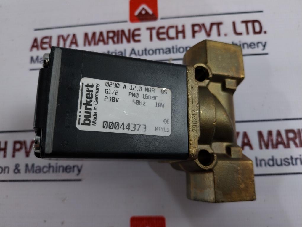 Burkert 0290 Servo-Assisted 2/2-Way Diaphragm Valve 00044373