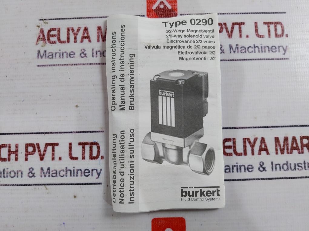 Burkert 0290 Servo-assisted 2/2-way Diaphragm Valve 00044373