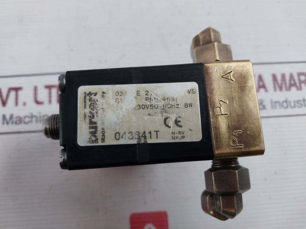 Burkert 0311 E 2,0 Nbr Ms Plunger Solenoid Valve 220-230V 50-60Hz 8W