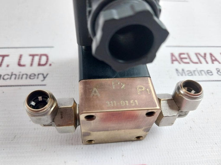 Burkert 0311 E 2,0 Nbr Ms Plunger Solenoid Valve 220-230V 50-60Hz 8W Nxup