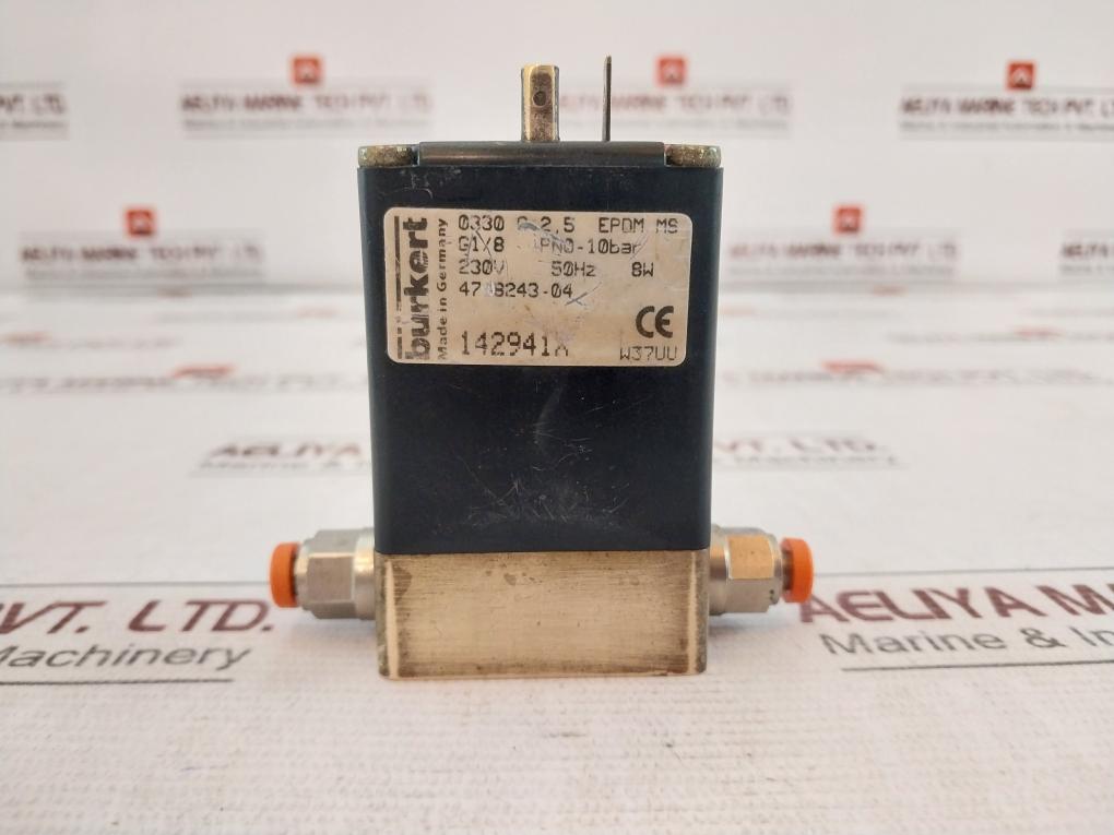 Burkert 0330 C 2,5 Epdm Ms Solenoid Valve 230V 50Hz 8W 1429418