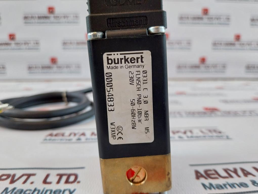 Burkert 0331 C 3,0 Nbr Ms Solenoid Valve 230V 50-60Hz 8W