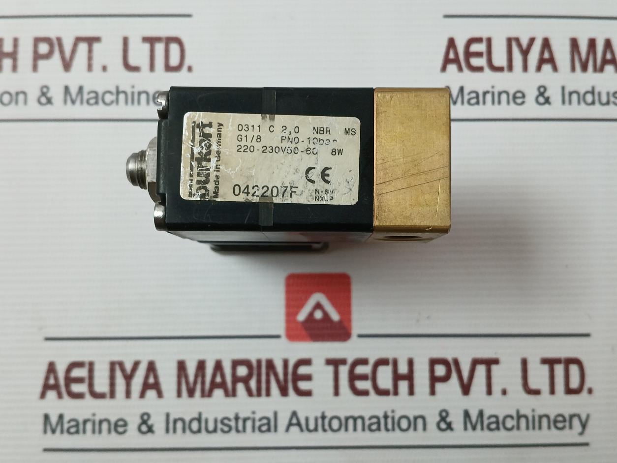 Burkert 042207F Solenoid Valve Pn0-10Bar 220-230V 50-60 8W