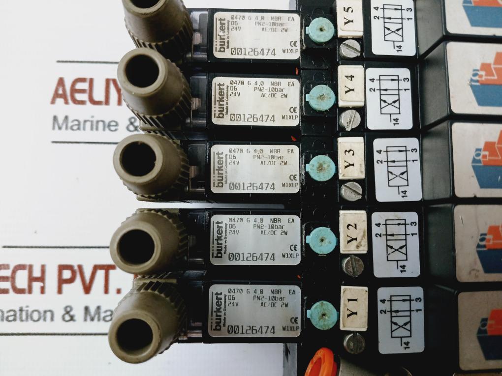 Burkert 0470 G 4,0 Nbr Ea Solenoid Valve Assembly 24v Ac/dc 2w