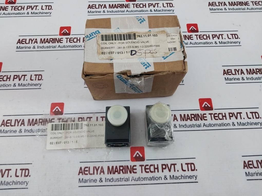 Burkert 062958b Coil For Solenoid Valve 0281 B 13,0 Nbr Ms 220-230v 50-60hz 8w