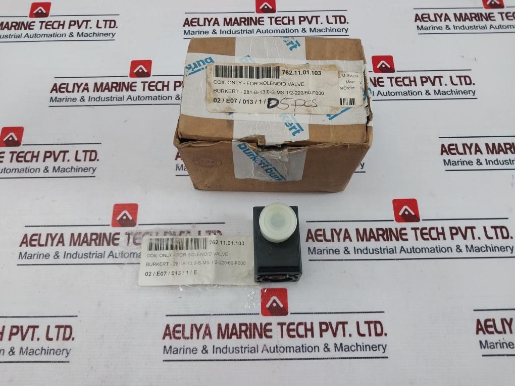 Burkert 062958b Coil For Solenoid Valve 0281 B 13,0 Nbr Ms 220-230v 50-60hz 8w