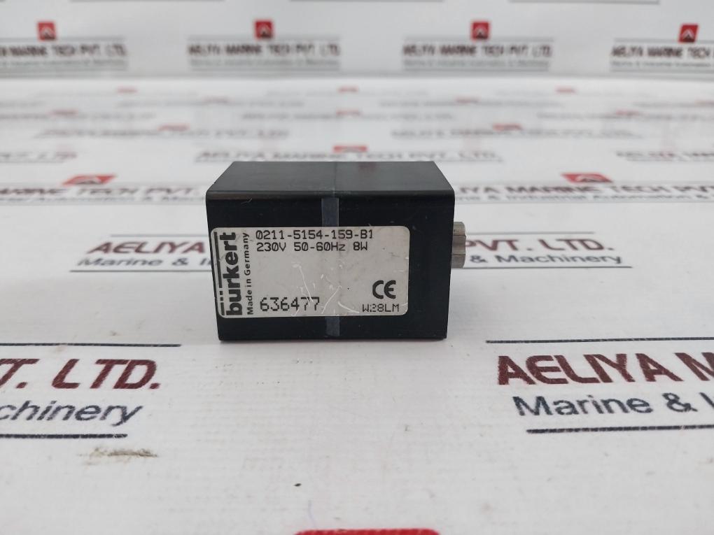 Burkert 062958b Coil For Solenoid Valve 0281 B 13,0 Nbr Ms 220-230v 50-60hz 8w