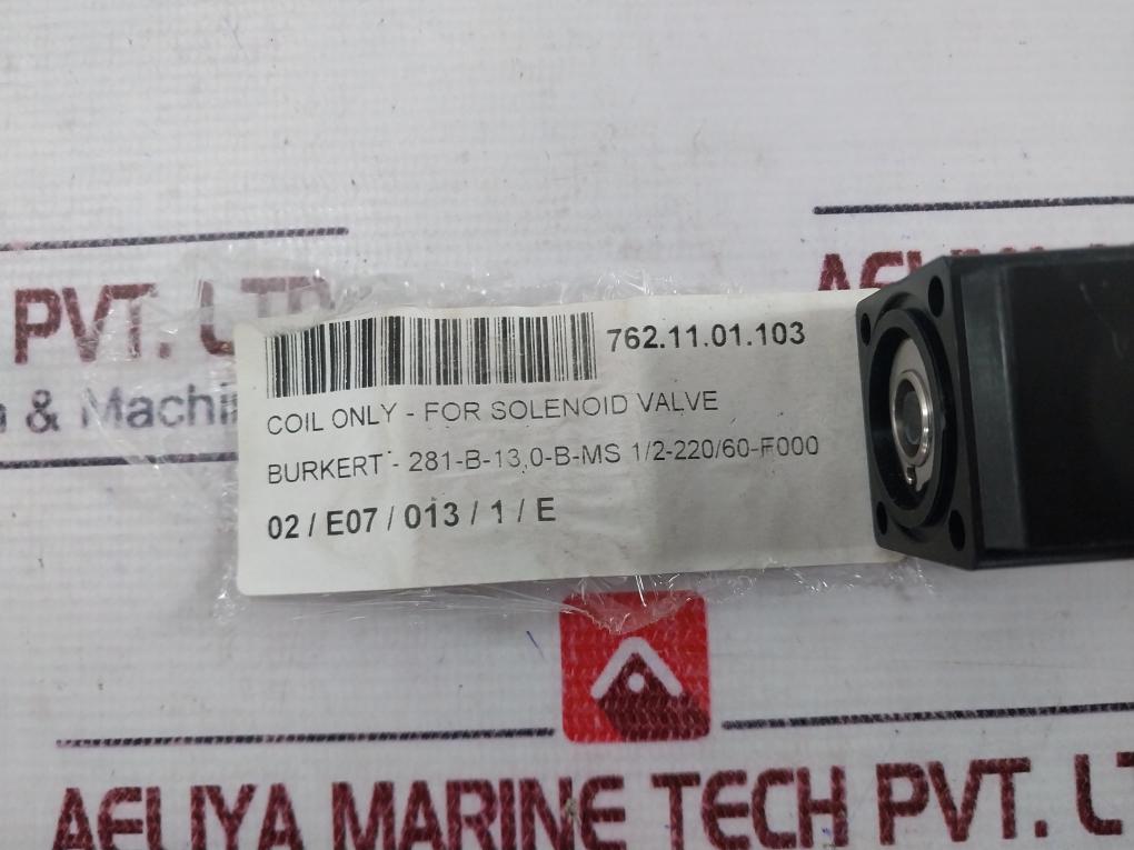 Burkert 062958b Coil For Solenoid Valve 0281 B 13,0 Nbr Ms 220-230v 50-60hz 8w